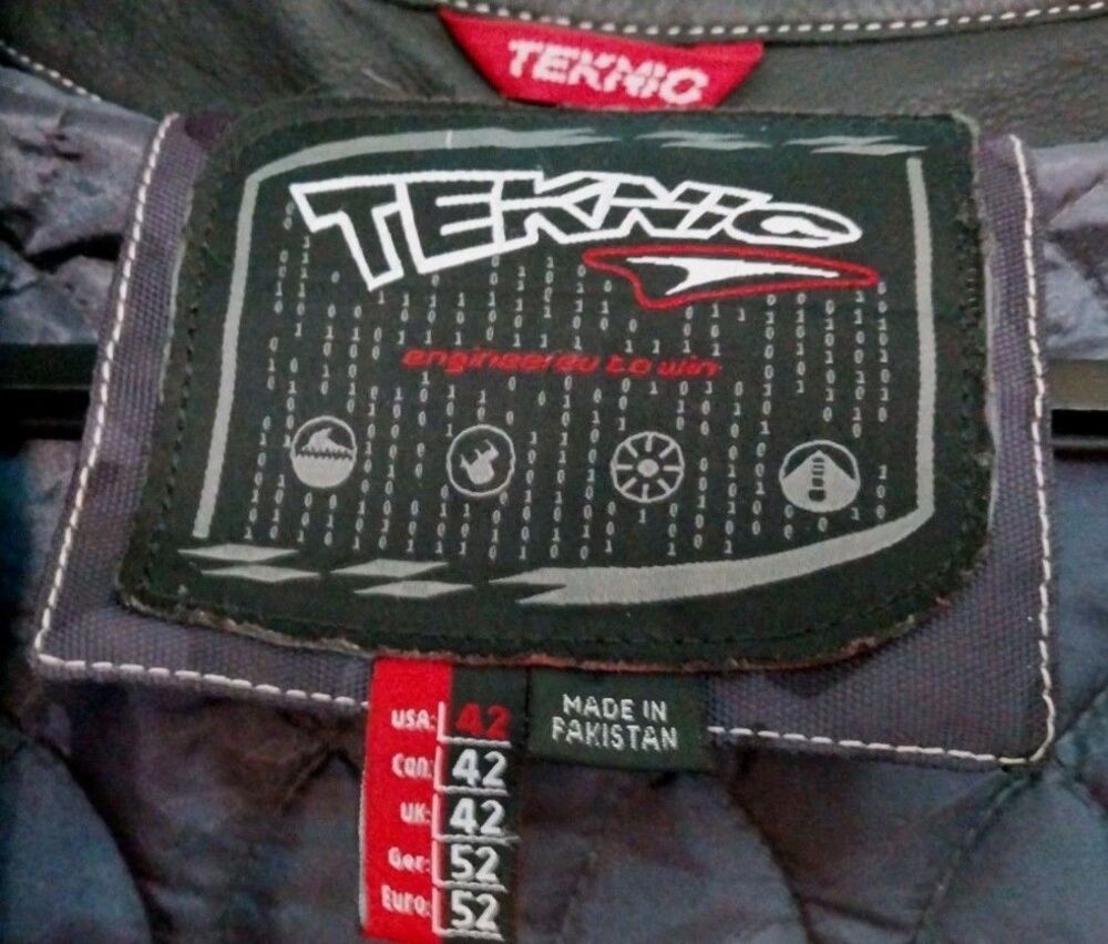 Teknic TK Motorsports Motorcycle Jacket Men’s 42 Camo Textile Leather Armor - Picture 12 of 16